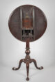 Antique 18th Century George III Mahogany Tilt-Top Pedestal Birdcage Tea Table