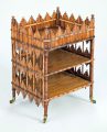 Antique Bamboo Three-Tiered End or Side Table