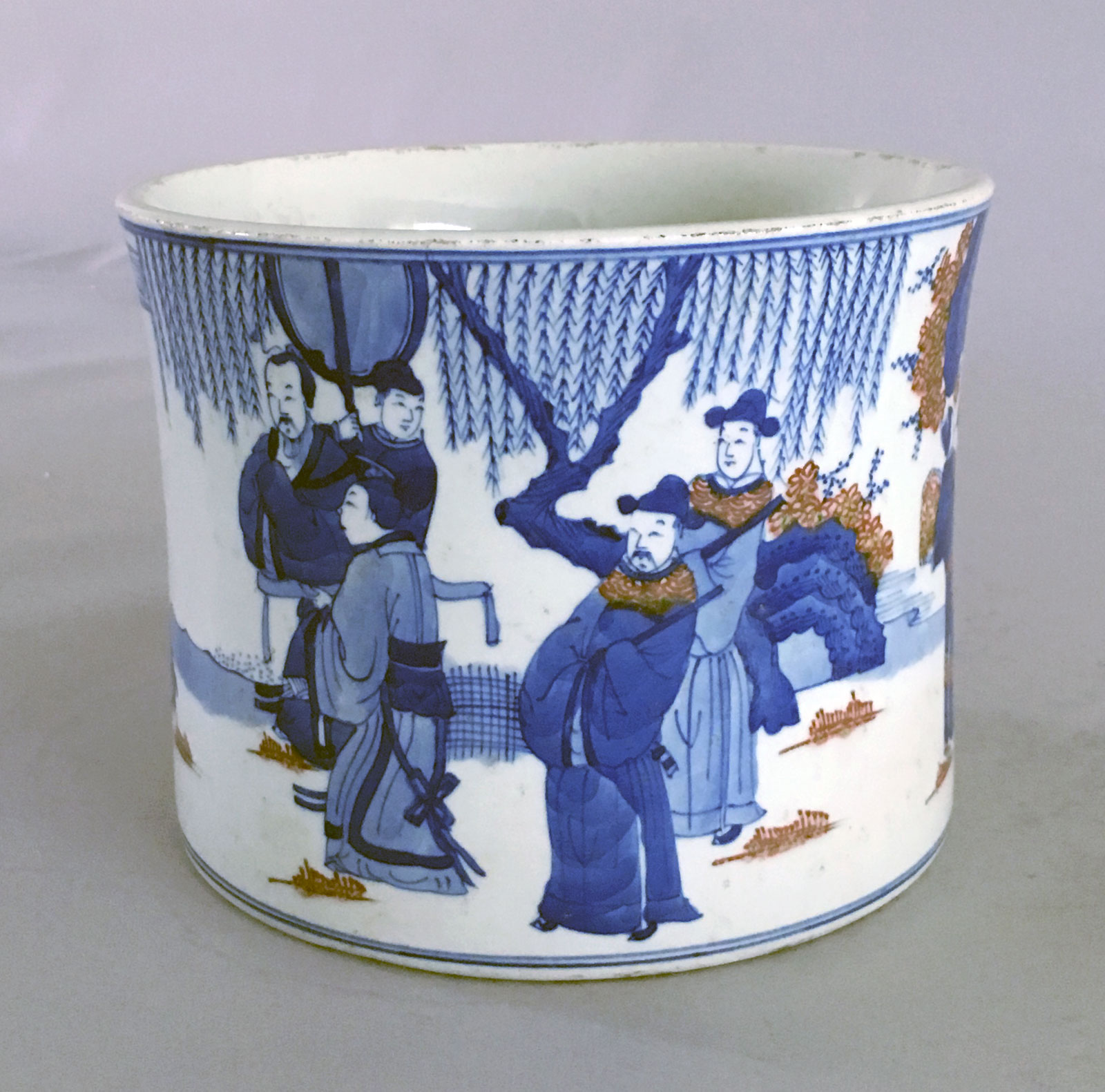 Antique Chinese Porcelain Brush Pot