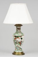 Antique Chinese Porcelain Lamp-Main View Front
