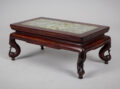 Antique Chinese Rosewood, Marble Inset Low Stand
