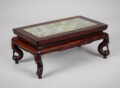 Antique Chinese Rosewood, Marble Inset Low Stand
