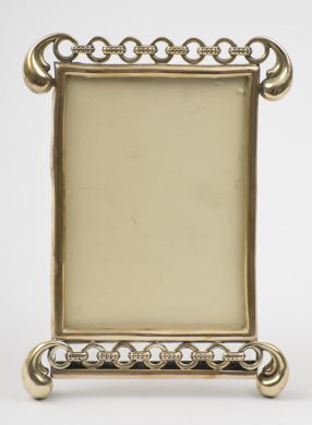 Antique English Brass Photo Frame, Circa 1900
