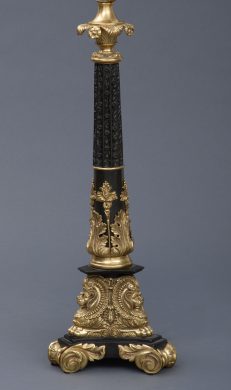 Antique English Bronze  and Ormolu Lamp