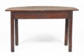Antique George II Oak D-End Table