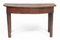 Antique George II Oak D-End Table