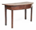 Antique George II Oak D-End Table