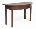 Antique George II Oak D-End Table