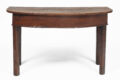 Antique George II Oak D-End Table