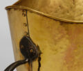Large Antique Brass and Iron Coal Scuttle