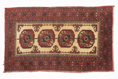 Antique Bokhara Small Wool Rug