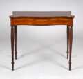 Sheraton Mahogany Inlaid Card Table
