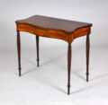 Sheraton Mahogany Inlaid Card Table