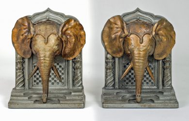 Bradley & Hubbard Elephant Bookends