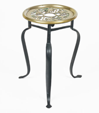 Victorian Brass Round Trivet