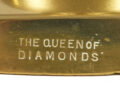 Brass Queen of Diamonds Candlesticks-A Pair
