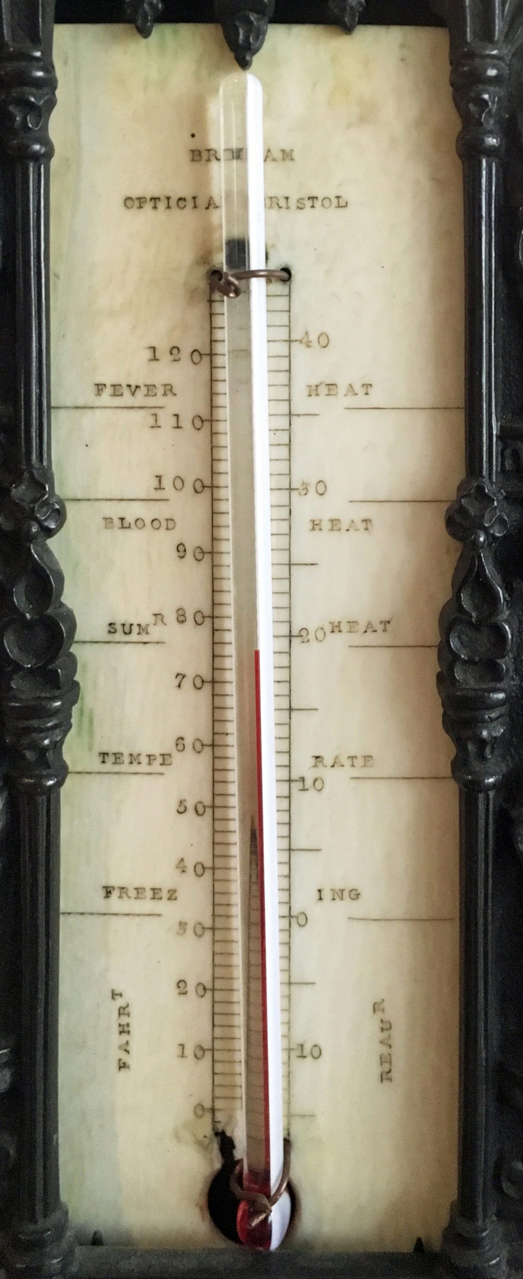B. Day - Bronze Desk Thermometer, Circa 1828