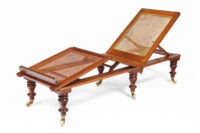 Campaign Portable Folding and Adjustable Caned Daybed