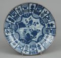 Chinese Kang Xsi Kraak Style Plate, Circa 1700