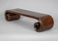Chinese Elm Scrolled-End Low Stand