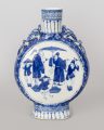 Chinese Export Blue and White Moon Flask