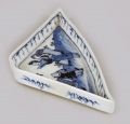 Chinese Export Blue and White Triangle Dish