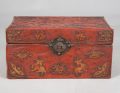 Chinese Export Pigskin Leather Red Box