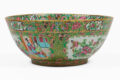 Antique Chinese Export Porcelain Rose Medallion Bowl
