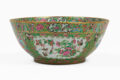 Antique Chinese Export Porcelain Rose Medallion Bowl