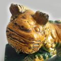 Chinese Antique Sancai Glazed Foo Dog
