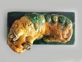 Chinese Antique Sancai Glazed Foo Dog
