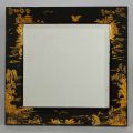 Black  Lacquered Chinoiserie Mirror