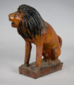 Continental Terracotta Folk Art Lion