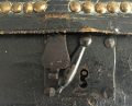 Early American Leather Bound Brass Studded Box