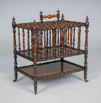 Early Victorian Mahogany Canterbury