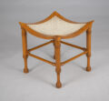 Egyptian Revival Maple Thebes Stool