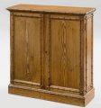 Pine English Antique Faux Bamboo Cabinet