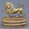 Victorian Gilded Lion Ornament, Circa 1880