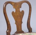English Antique Period Queen Anne Walnut Side Chair