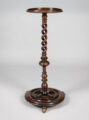English or French Walnut Torchere Plant Stand