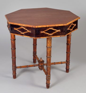 Antique Faux Bamboo Center Table