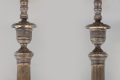 Pair French Empire Gilt Bronze Candlestick Lamps, a Pair