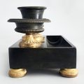 French Empire Gilded Bronze Inkstand