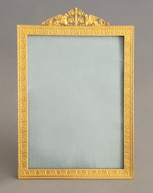 French Gilded Bronze Photo Frame