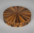 French Specimen Wood Round Box