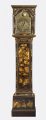 George III Chinoiserie Lacquered Tall Case Clock