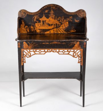 Georgian Japanned Side Serving Table, Circa 1790