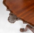 Antique Irish Shell Carved Tilt Top Tea Table