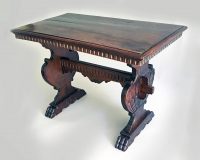 Italian Baroque Style Walnut Side Table