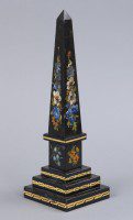 Grand Tour Painted Marble Obelisk